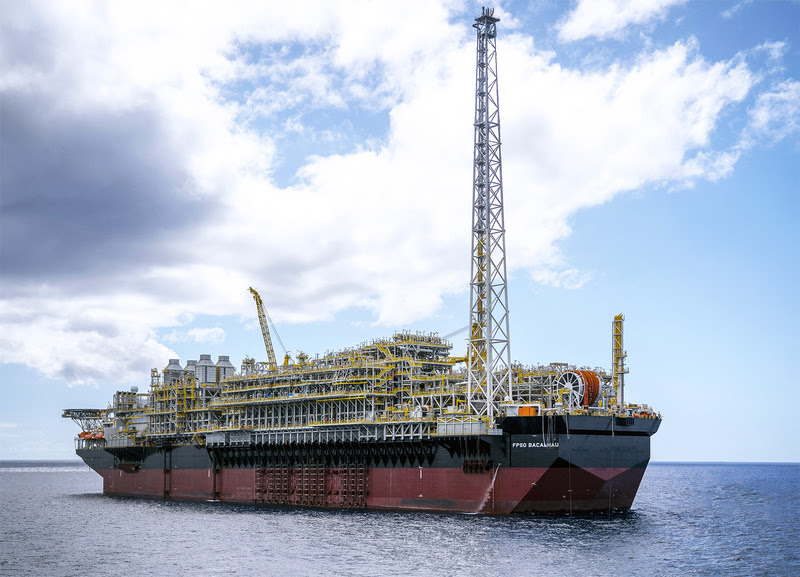 Bacalhau FPSO in Brazil. Equinor, Exxon, Petrogal, energy, oil